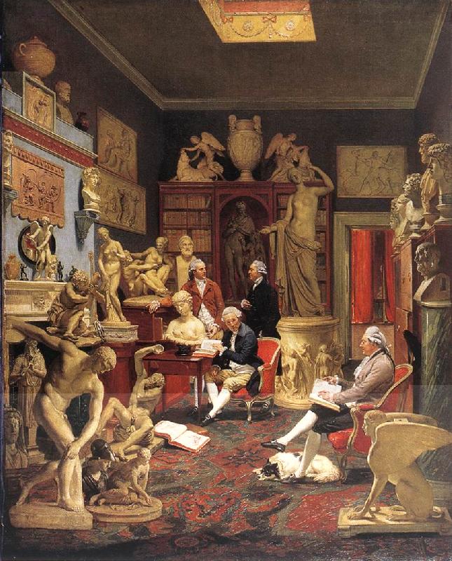 ZOFFANY  Johann Charles Towneley in his Sculpture Gallery oil painting image